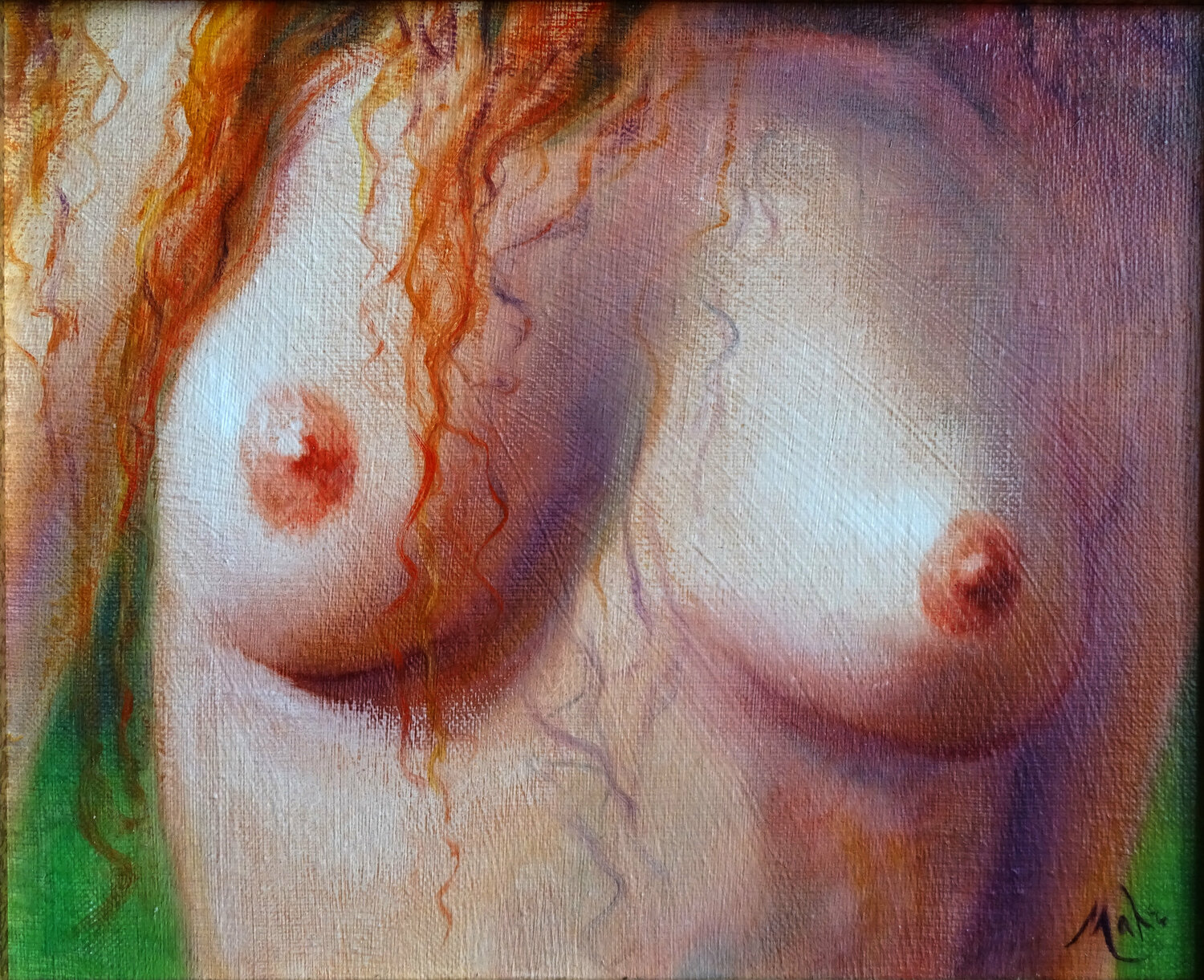 👩‍🦰 L'irlandaise 👩‍🦰 The Irish girl Isabel Mahe Originalgemälde zu verkaufen