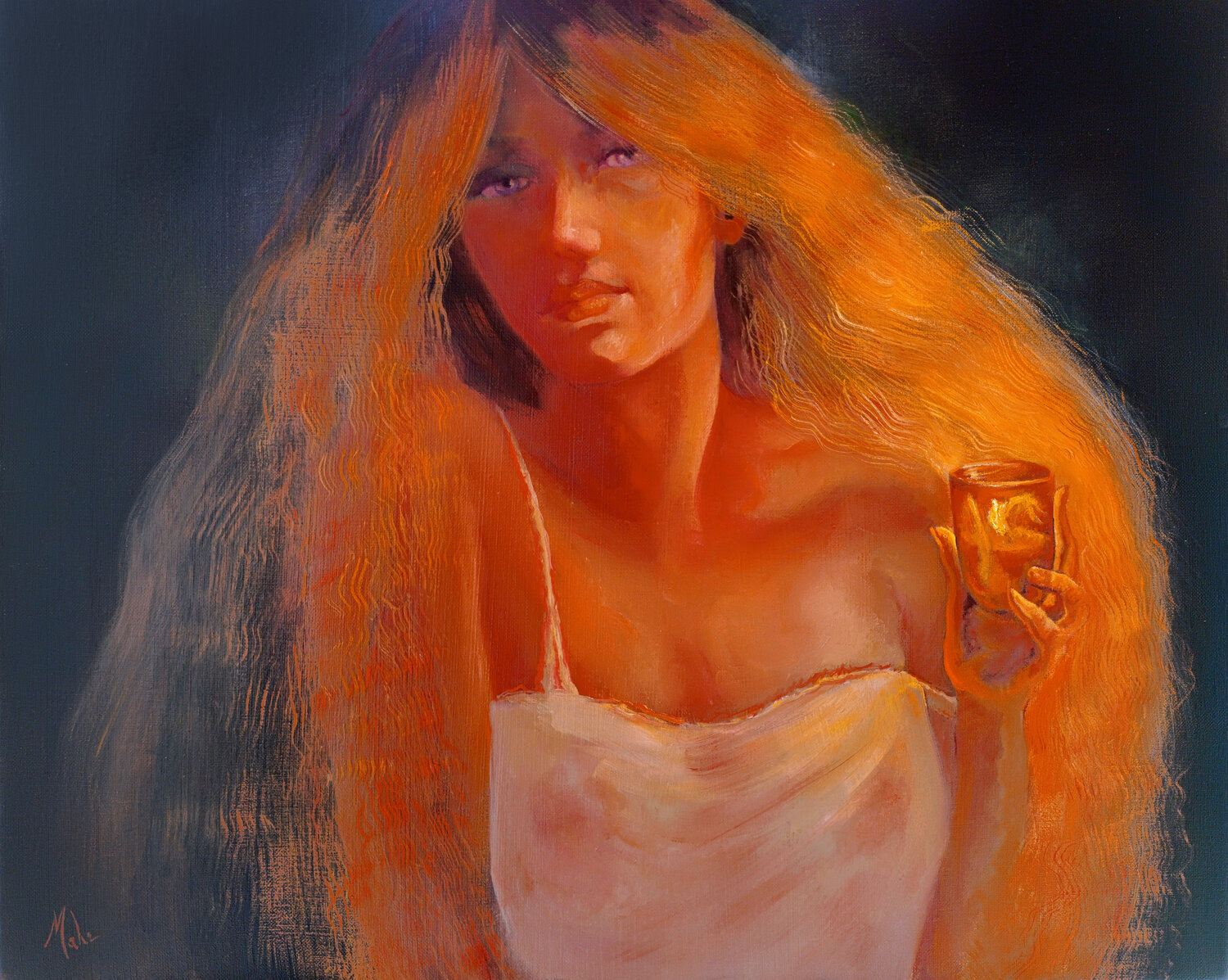 🔥Crinière de Feu 🔥Mane of Fire 🔥Feuermähne Isabel Mahe Originalgemälde zu verkaufen