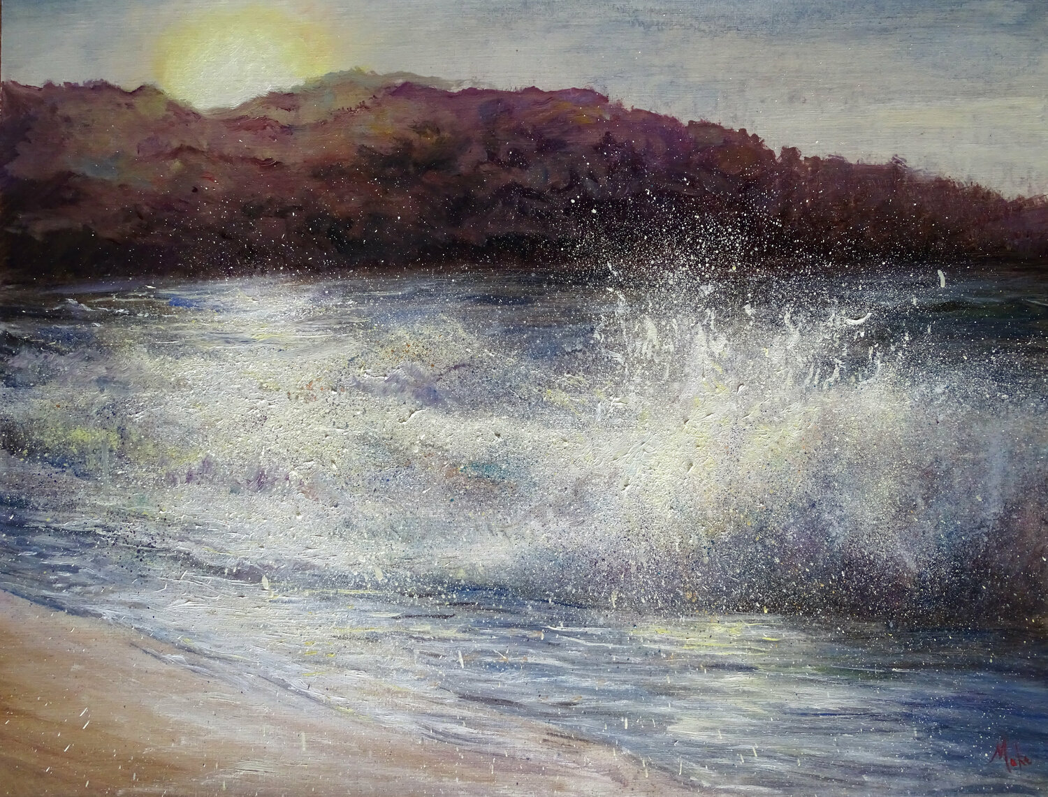 🌊 Un nouveau Jour 🌊 A new Day 🌊 Ein neuer Tag Isabel Mahe Werk auf Papier zu verkaufen