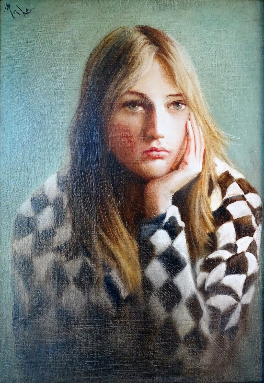 ⛅️Rêveuse ⛅️Dreamer ⛅️Träumerin Isabel Mahe Originalgemälde zu verkaufen