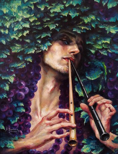 Le joueur d'Aulos de Alexandre Barbera-Ivanoff, Pintura a la venta en Singulart
