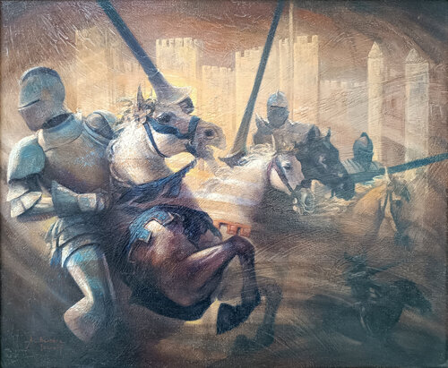 Carrousel by Alexandre Barbera-Ivanoff, Painting for Sale on Singulart