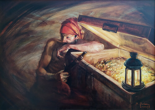 Étude pour "L'insomniaque" de Alexandre Barbera-Ivanoff, Pintura a la venta en Singulart