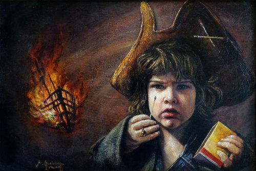 Le Feu sacré von Alexandre Barbera-Ivanoff, Malerei kaufen auf Singulart