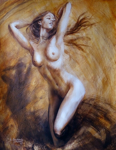 Éveil doré by Alexandre Barbera-Ivanoff, Work on Paper for Sale on Singulart