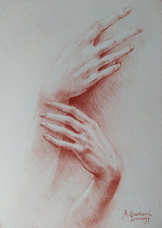Mains de Thalie et d'Aglaé Alexandre Barbera-Ivanoff