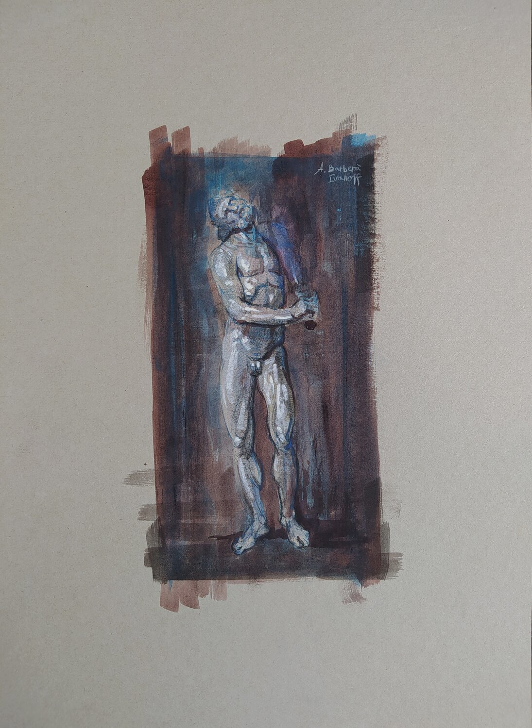 Etude pour "Les Atlantes" Alexandre Barbera-Ivanoff