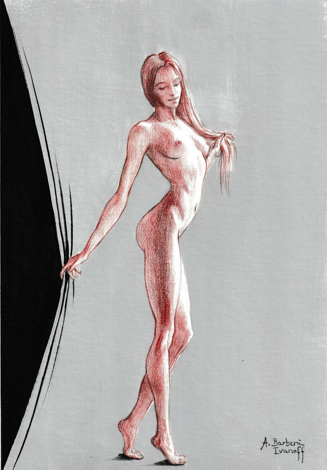 Femme debout Alexandre Barbera-Ivanoff