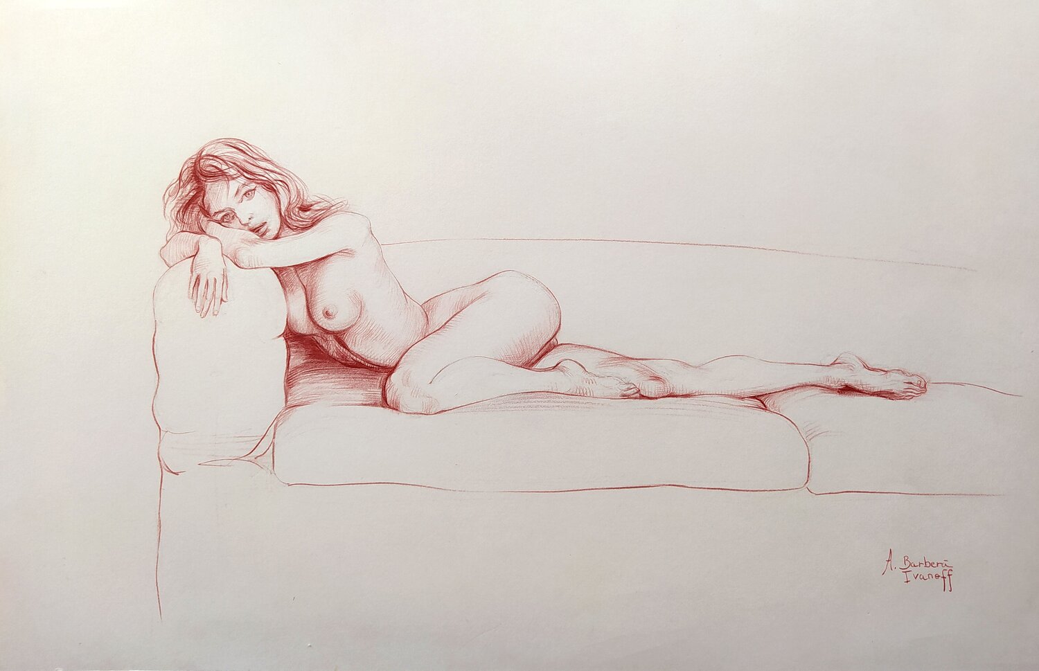 Femme allongée Alexandre Barbera-Ivanoff
