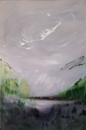 Lac vert van Marie Raynaud, Schilderij te koop op Singulart