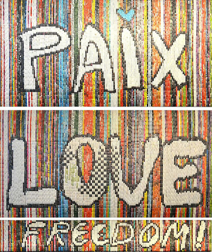 PAIX LOVE FREEDOM ! de Malvina Sauvage, Otros medios a la venta en Singulart