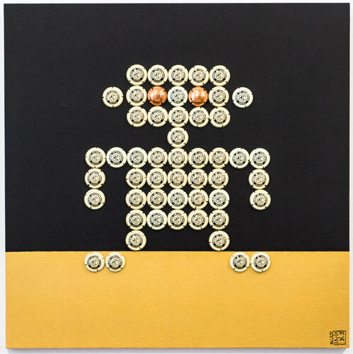 MC pop robot van Malvina Sauvage, Schilderij te koop op Singulart