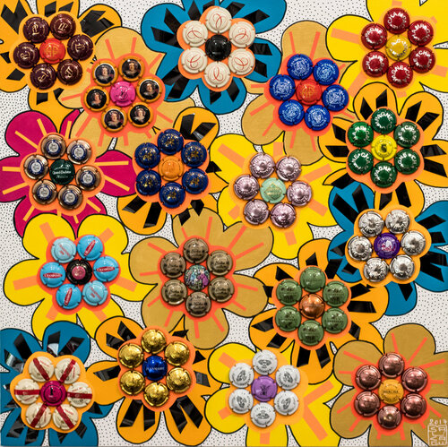 Flor sous le soleil von Malvina Sauvage, Malerei kaufen auf Singulart