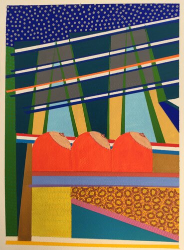 Les trois Dames par Malvina Sauvage, Peinture en vente sur Singulart