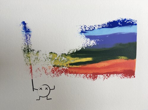 LA MARCHE ENGAGÉE di Malvina Sauvage, Pittura in vendita su Singulart
