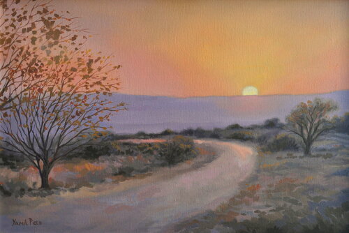 "Atardecer en el camino" Yamil Picco