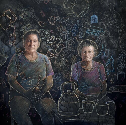 Cerca de todo lejos en el espacio par Yamil Picco, Peinture en vente sur Singulart