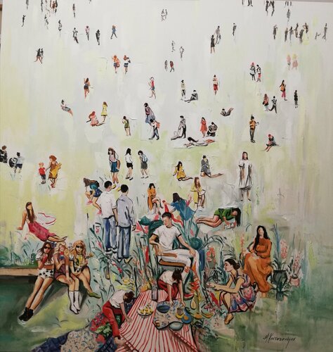 People di Marina Koutsospyrou, Pittura in vendita su Singulart