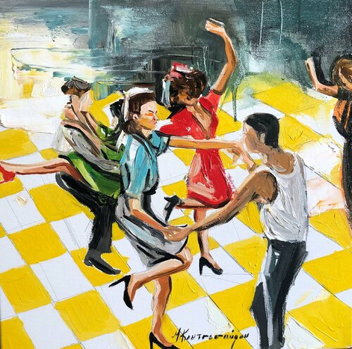 partytime di Marina Koutsospyrou, Pittura in vendita su Singulart