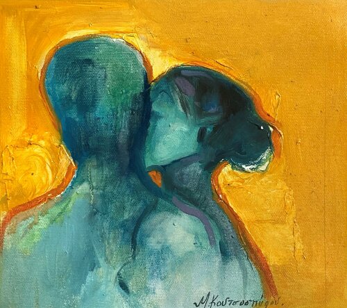 Deep blue di Marina Koutsospyrou, Pittura in vendita su Singulart