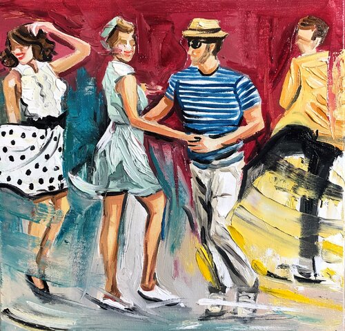 dancing von Marina Koutsospyrou, Malerei kaufen auf Singulart