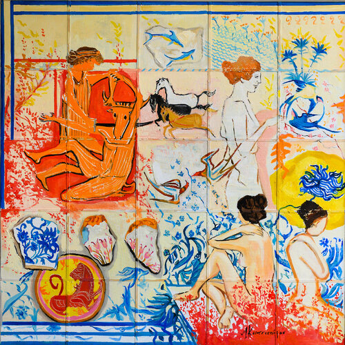 Minoan art van Marina Koutsospyrou, Schilderij te koop op Singulart