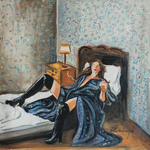WOMAN van Marina Koutsospyrou, Schilderij te koop op Singulart