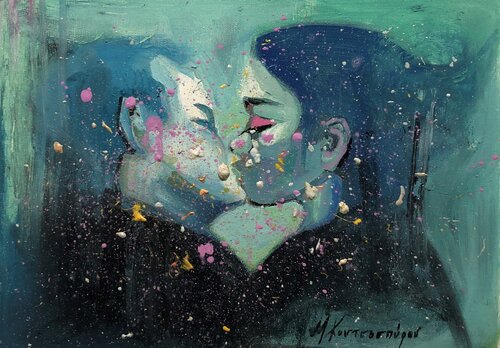 celebrate night von Marina Koutsospyrou, Malerei kaufen auf Singulart