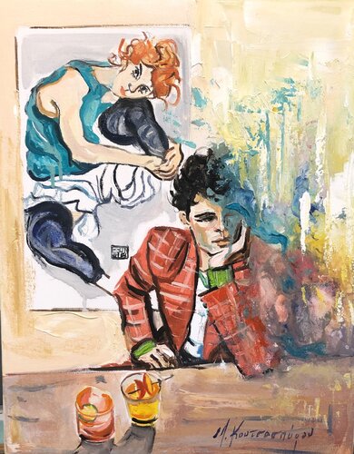 Night memories by Marina Koutsospyrou, Painting for Sale on Singulart