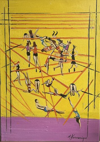 In training di Marina Koutsospyrou, Pittura in vendita su Singulart
