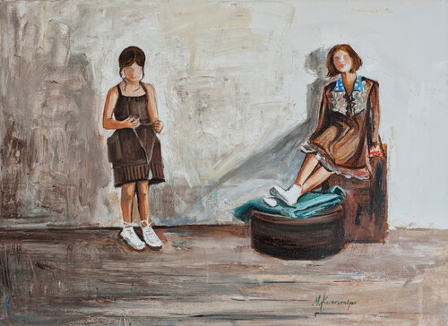 childhood memories von Marina Koutsospyrou, Malerei kaufen auf Singulart