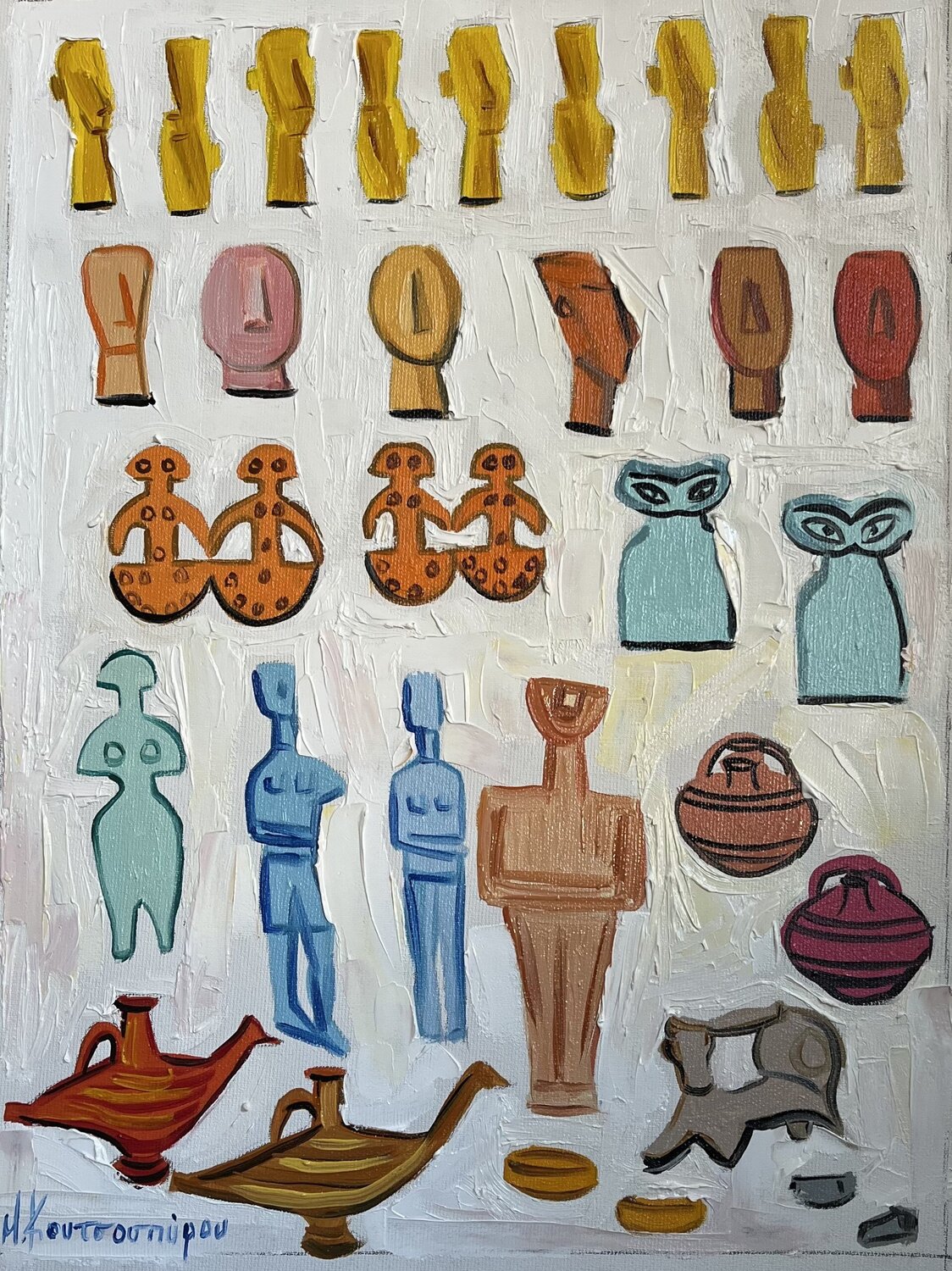 cycladic figurines Marina Koutsospyrou