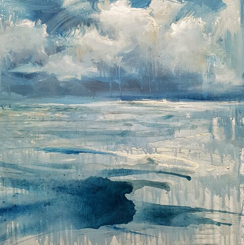 North Sea series #71 di Wim Van De Wege, Pittura in vendita su Singulart
