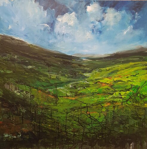 Wales landscape 9 van Wim Van De Wege, Schilderij te koop op Singulart