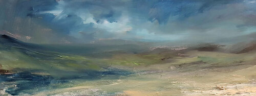 Wales country di Wim Van De Wege, Pittura in vendita su Singulart