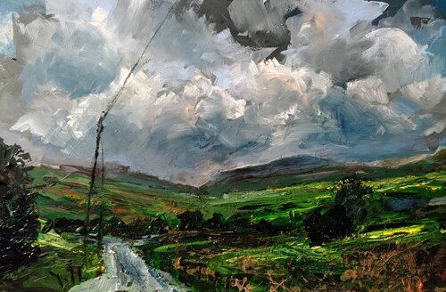 Wales countryside 13 di Wim Van De Wege, Pittura in vendita su Singulart