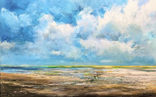 Wadden Sea beach von Wim Van De Wege, Malerei kaufen auf Singulart