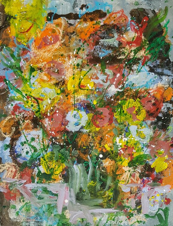 Abstract flowers #3 Wim Van De Wege