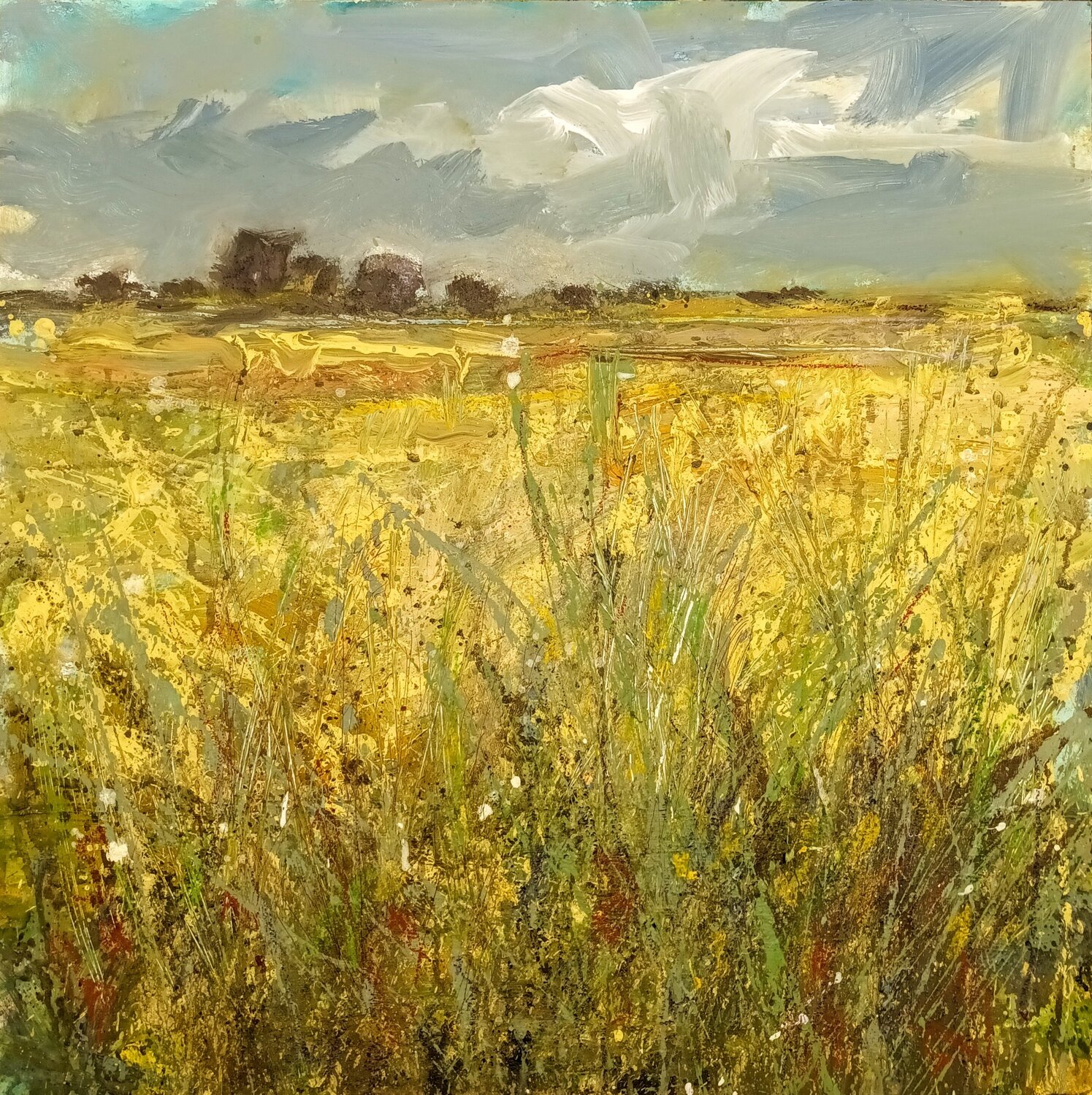 Arkemheen polder landscapes 2 Wim Van De Wege Originalgemälde zu verkaufen