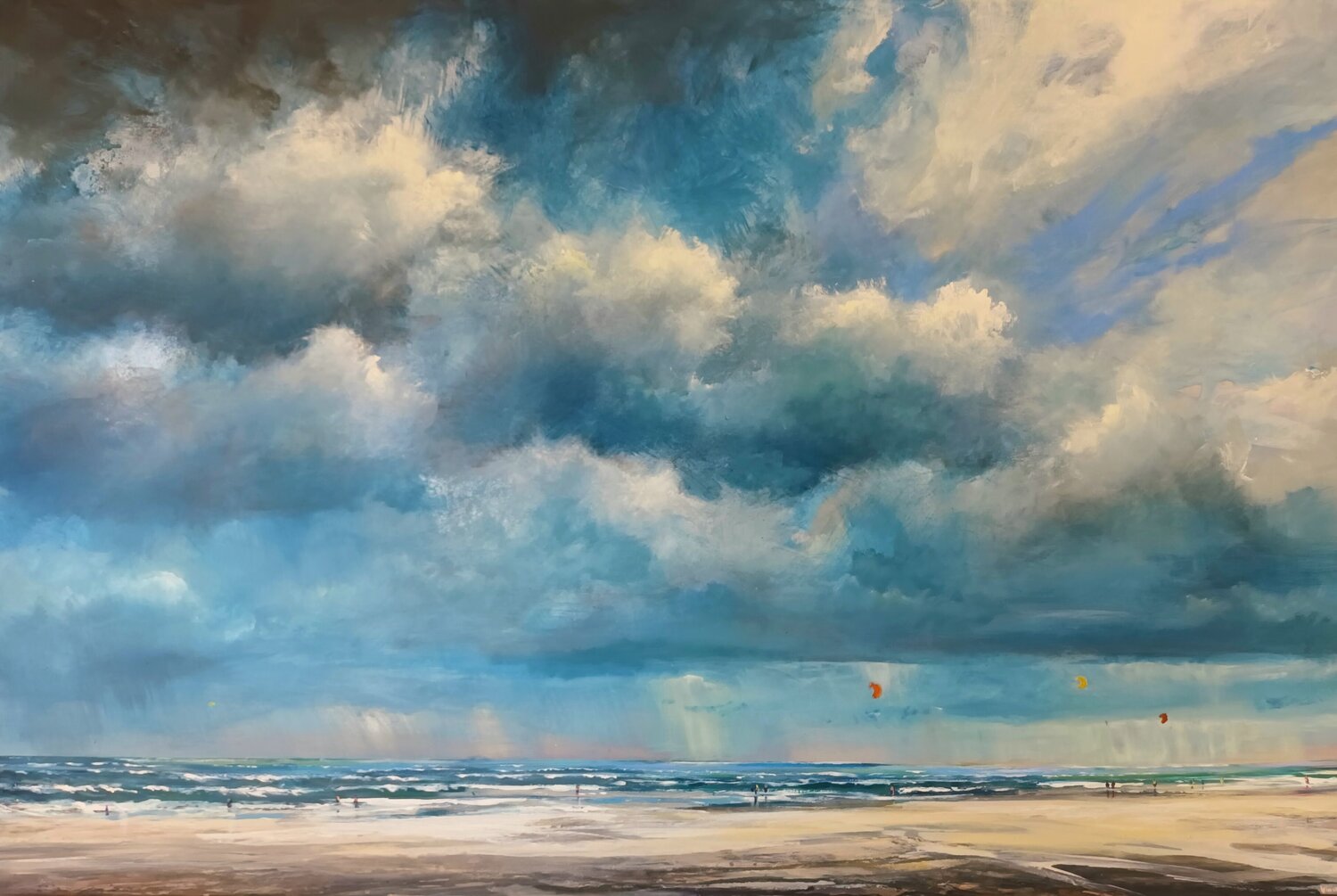 Sky Play over the Northsea Wim Van De Wege