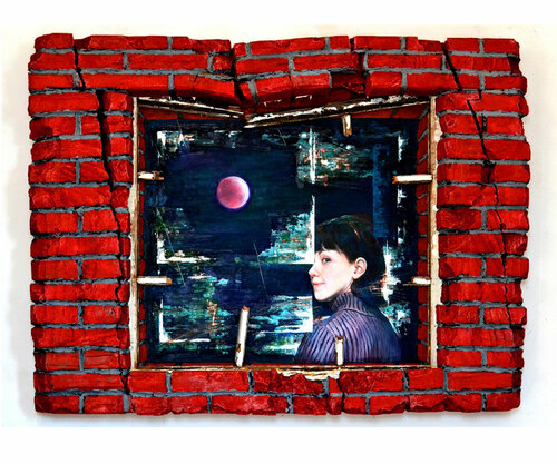 RED MOON di Paul Hamanaka, Altri media in vendita su Singulart