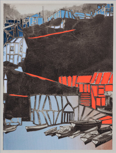 Cutout: Clovelly, Devonshire, 2023 di Renata Kos, Opera su carta in vendita su Singulart