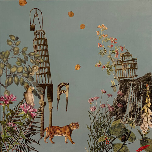 Wenn die Kometen kommen: Tiger in Pisa by Renata Kos, 기타 매체 for Sale on Singulart