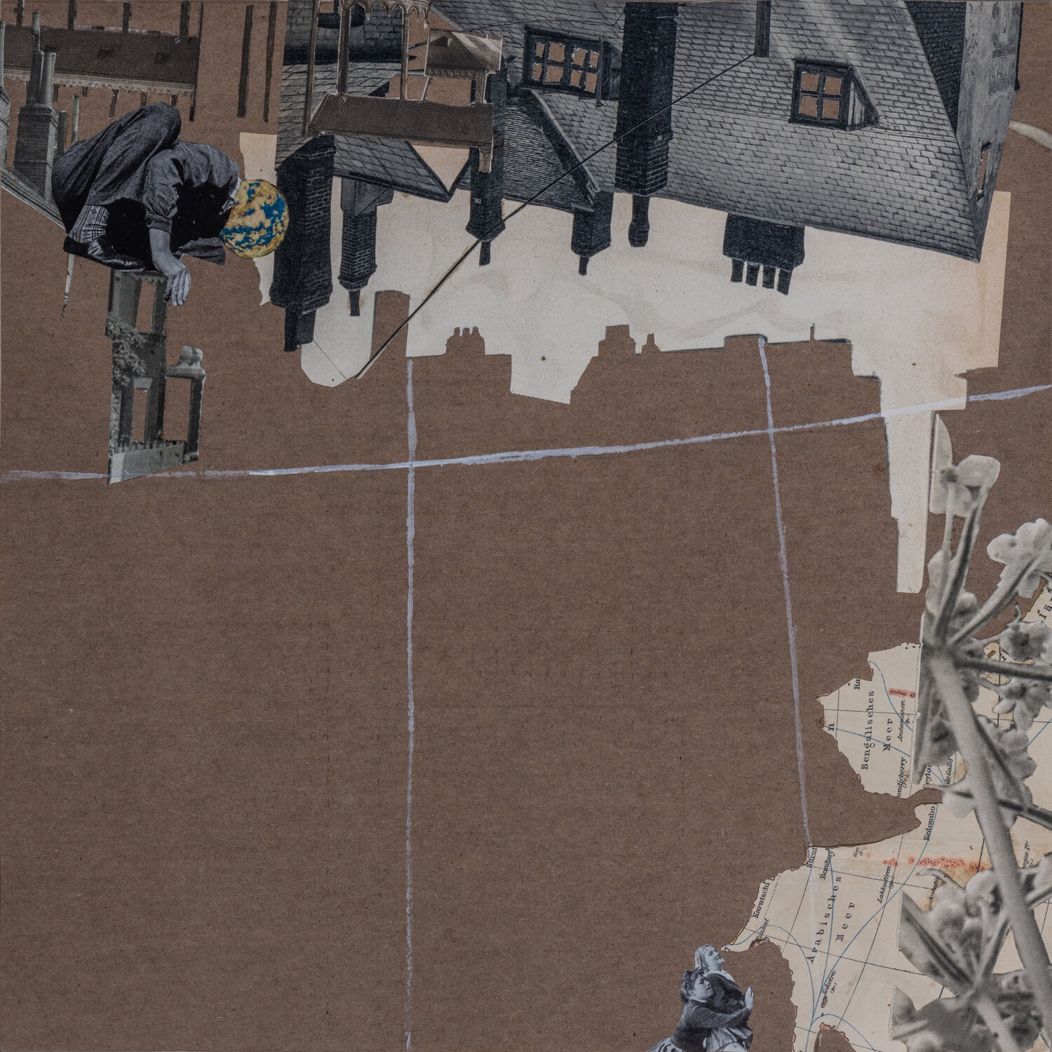 Der Himmel ist blau und die Erde ist rund, 2016 Renata Kos Werk auf Papier zu verkaufen