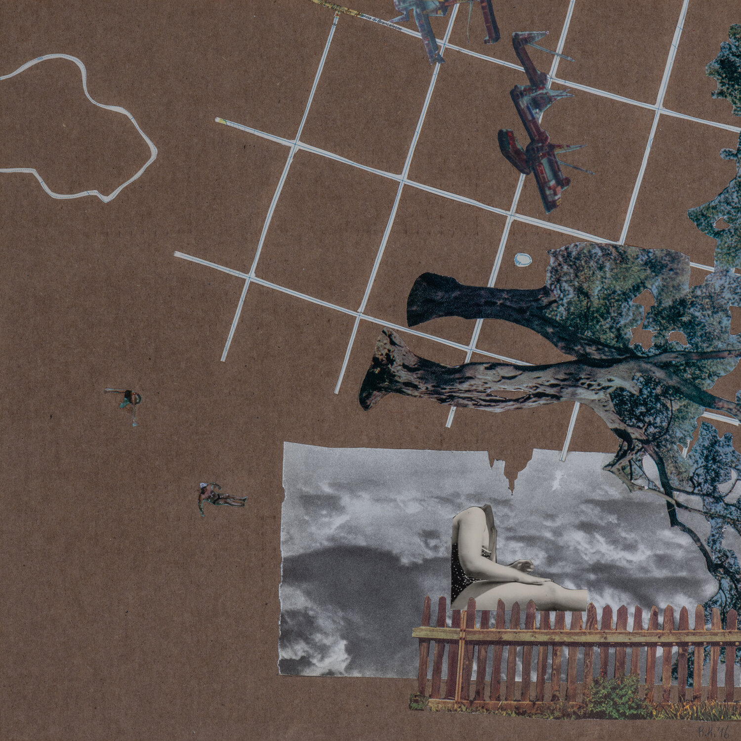 Der Himmel ist blau und die Erde ist rund, 2016 Renata Kos Werk auf Papier zu verkaufen