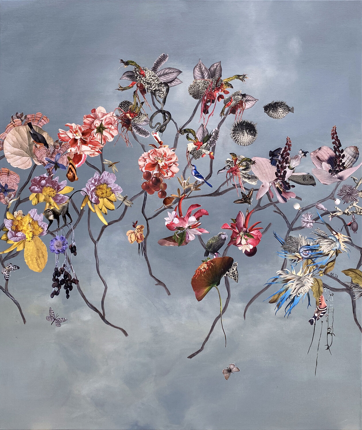 Kirschen Blüten Anemonen Renata Kos