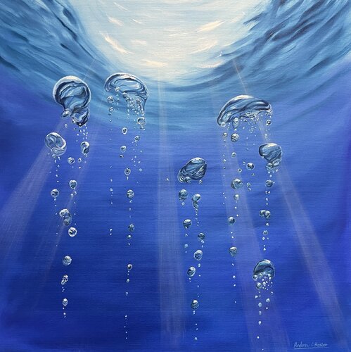 Sunlit Bubbles van Andrew Hasler, Schilderij te koop op Singulart