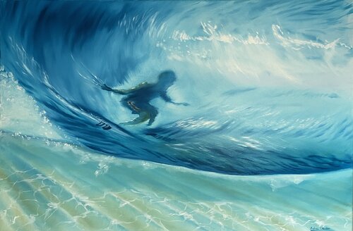 In The Surf von Andrew Hasler, Malerei kaufen auf Singulart