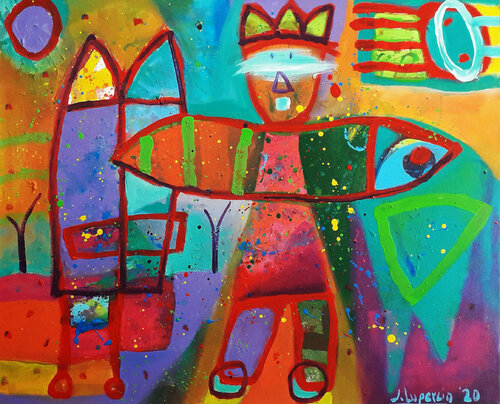 Quiero volar di Jaime Lupercio, Pittura in vendita su Singulart