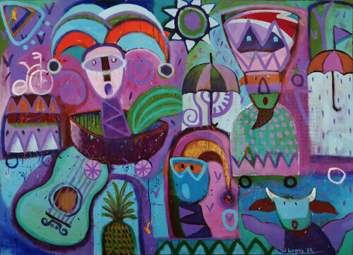 SERENATA CREPUSCULAR BAJO LA LLUVIA DE MAYO von Jaime Lupercio, Malerei kaufen auf Singulart